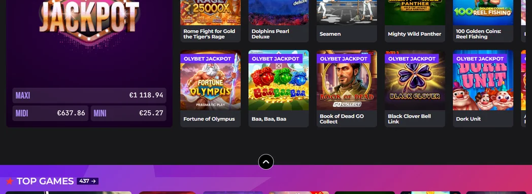 Bläddra spel hos OlyBet