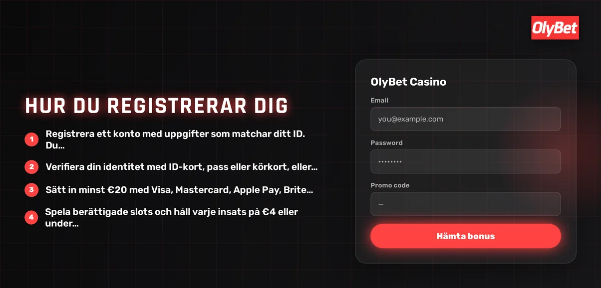 Fyll i registreringsformuläret.